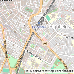 Map of Leicester