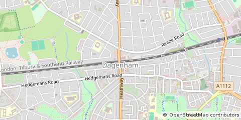 Map of Dagenham