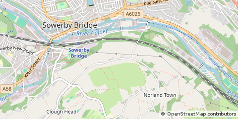 Map of Sowerby Bridge