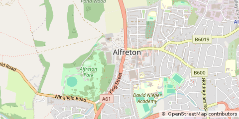 Map of Alfreton