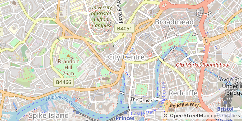 Map of Bristol, City of Bristol