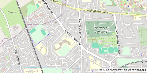 Map of Hull, East Yorkshire