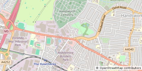 Map of Birmingham