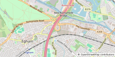 Map of Egham
