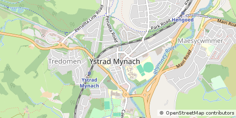 Map of Hengoed, Caerffili