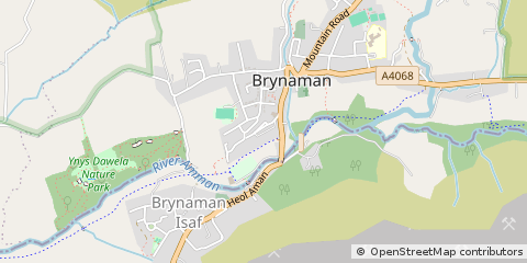 Map of Ammanford, Carms