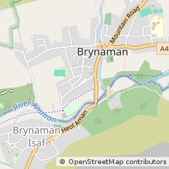 Map of Ammanford, Carms