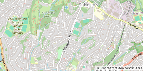 Map of Hastings, East Sussex