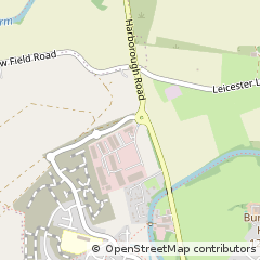 Map of Market Harborough, Leicestershire
