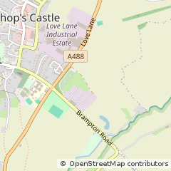 Map of Bishops Castle, Shropshire