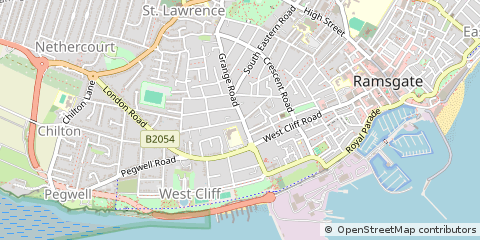 Map of Ramsgate, Kent