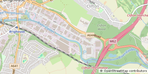 Map of Brighouse, West Yorkshire