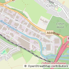 Map of Brighouse, West Yorkshire