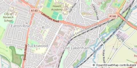 Map of Norwich, Norfolk