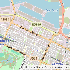 Map of Birkenhead, Merseyside