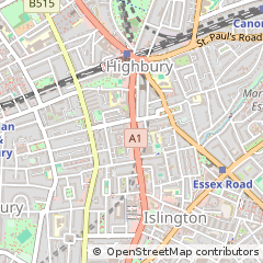 Map of Islington, London