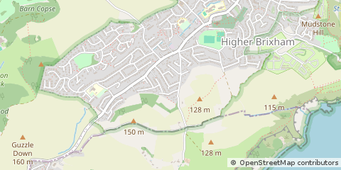Map of Brixham, Devon