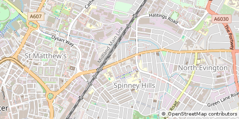 Map of Leicester