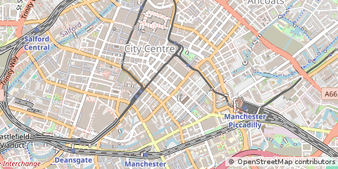 Map of Manchester