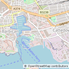 Map of Plymouth, Devon