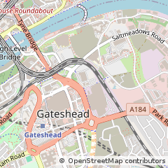 Map of Gateshead
