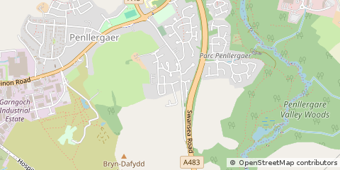 Map of Swansea