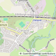 Map of Motherwell, Lanarkshire
