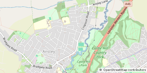 Map of Leicester