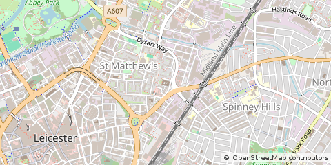 Map of Leicester