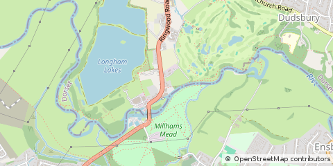 Map of Ferndown, Dorset