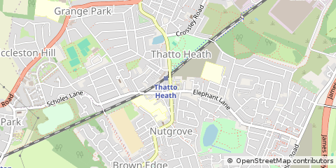 Map of ST Helens, Merseyside
