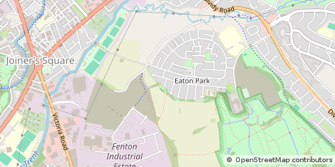 Map of Stoke-on-Trent, Staffordshire