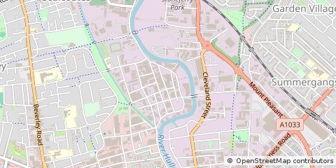 Map of Hull, East Yorkshire
