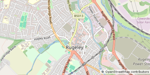Map of Rugeley, Gloucestershire