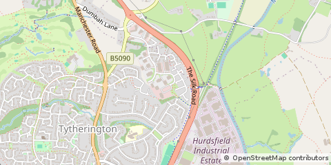 Map of Macclesfield, Cheshire