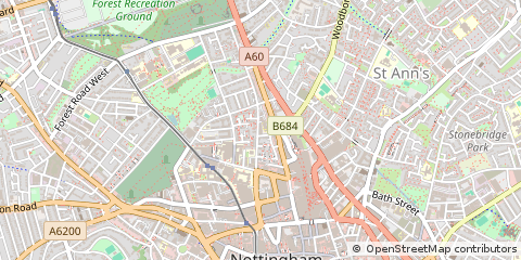 Map of Nottingham