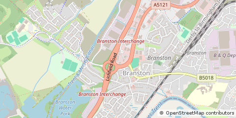 Map of Burton-on-Trent