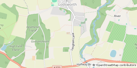 Map of Near Petworth, West Sussex