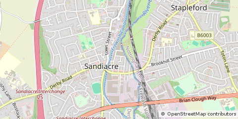 Map of Nottingham, Nottinghamshire