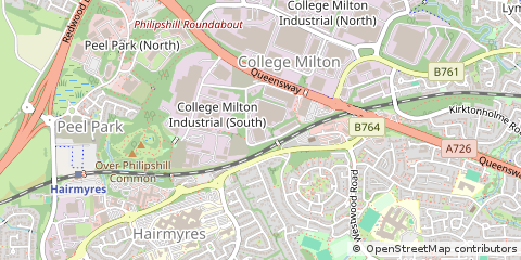 Map of East Kilbride