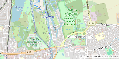 Map of Waltham Abbey, Essex