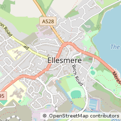 Map of Ellesmere, Shropshire