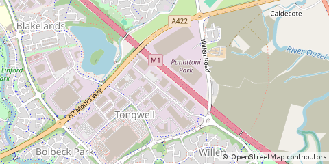 Map of Milton Keynes
