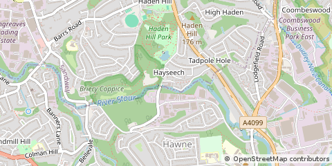 Map of Cradley Heath, West Midlands