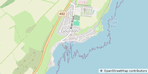 Map of Montrose, Angus