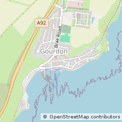 Map of Montrose, Angus