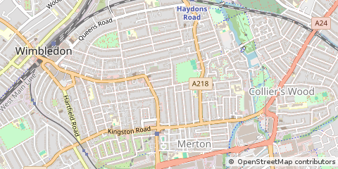 Map of Wimbledon, London