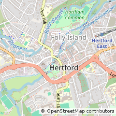 Map of Hertford, Hertfordshire