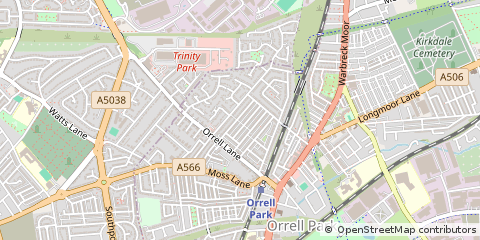 Map of Liverpool, Merseyside