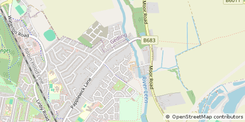 Map of Nottingham, Nottinghamshire